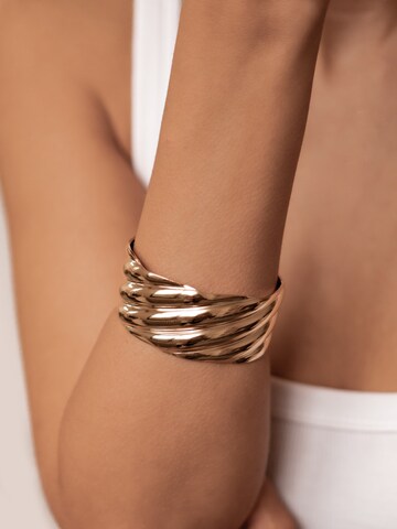 Braccialetto 'Swirl Bold' di Hey Happiness in oro