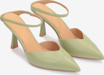 Kazar Slingback Pumps in Green