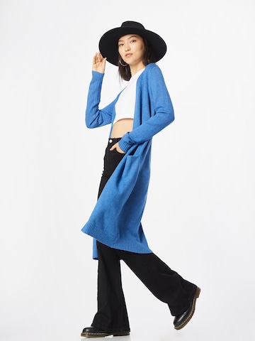 VILA Knitted Coat 'RIL' in Blue