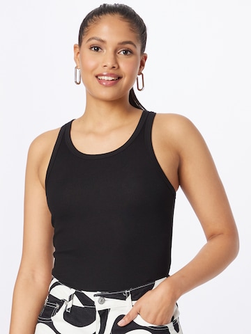 WEEKDAY Top in Black: front