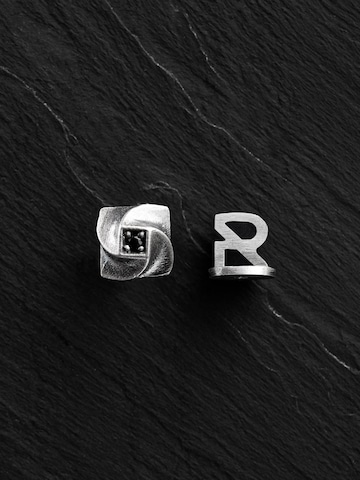 REYTEL Ohrring 'EMBUDO' in Silber: Vorderseite