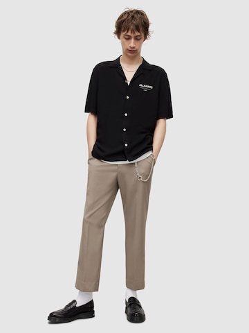 AllSaints - Ajuste regular Camisa 'UNDERGROUND' en negro