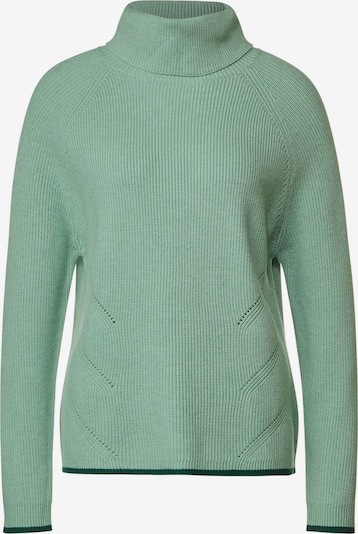 STREET ONE Pullover in mint / tanne, Produktansicht