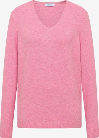 CECIL Sweater in Pink: front