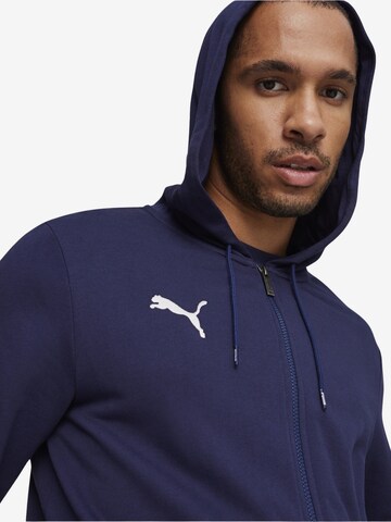 PUMA Sportsweatjacke 'teamGOAL' in Blau