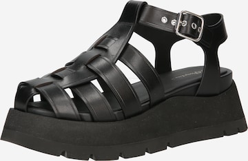 3.1 Phillip Lim Sandalen met riem 'KATE' in Zwart: voorkant