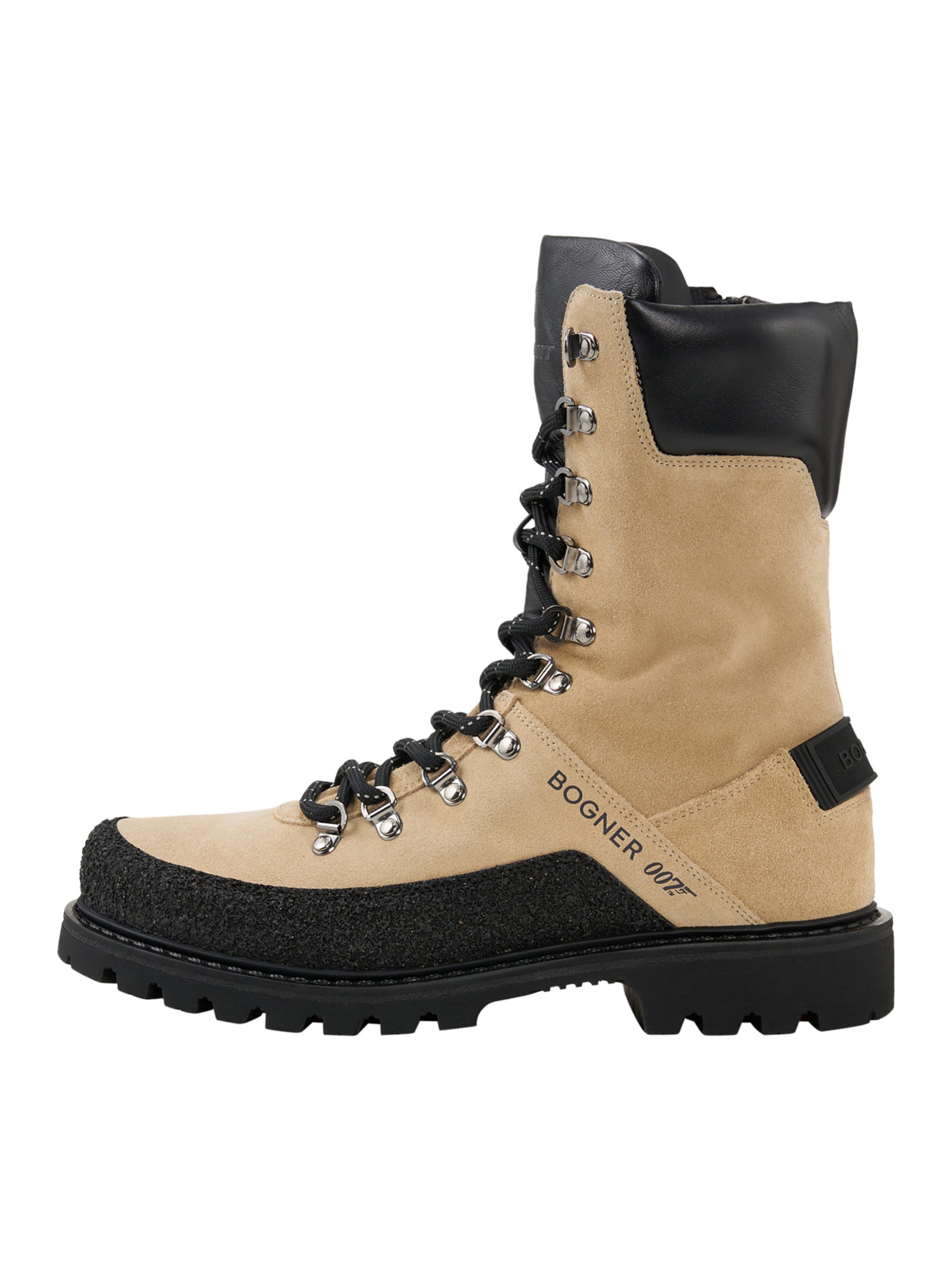 BOGNER Lace-up boot 'Helsinki 007' in Beige: front