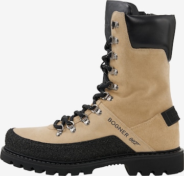 BOGNER Schnürstiefel 'Helsinki 007' in Beige: Vorderseite