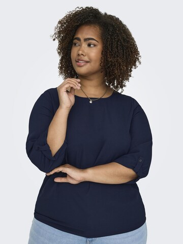 ONLY Carmakoma Shirt in Blauw