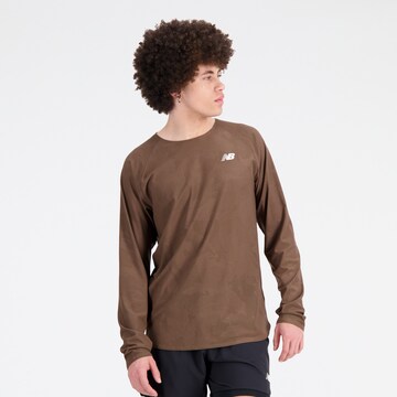 new balance Performance Shirt 'Q Speed' in Brown