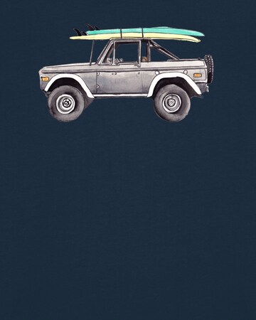 T-Shirt ' Surf Pickup ' Watapparel en bleu