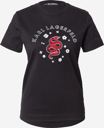 Karl Lagerfeld T-shirt 'LNY' i svart: framsida