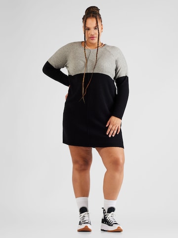 ONLY Carmakoma Knit dress 'Laura' in Grey