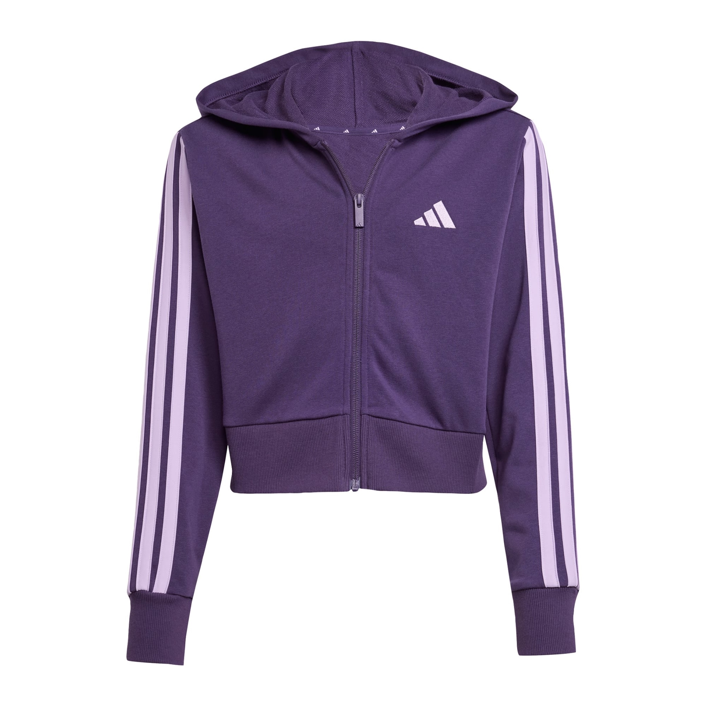 ADIDAS SPORTSWEAR - Sudadera con cremallera deportiva 'Essentials' en lila: frente