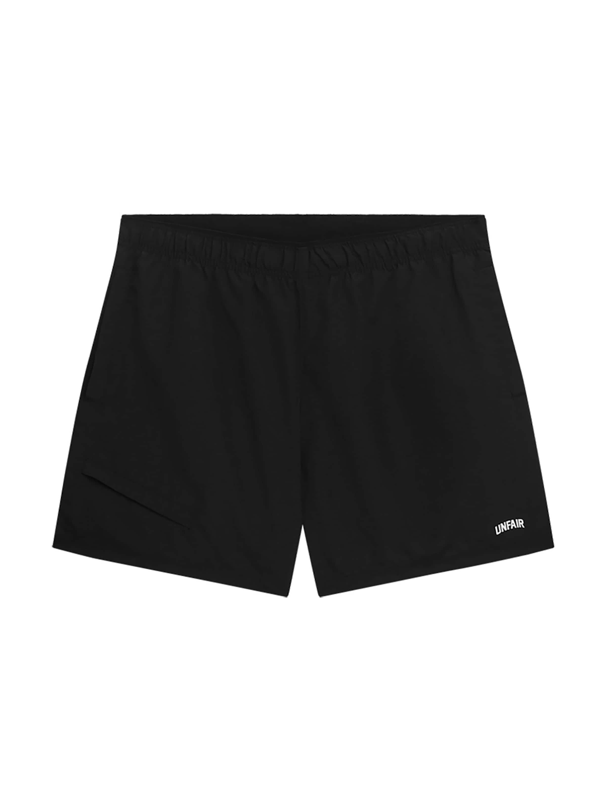 Unfair Athletics Regular Pants 'Curved Coin Pocket' in Black: front
