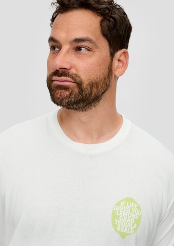 s.Oliver Men Big Sizes T-Shirt in Weiß