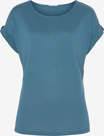 LASCANA Shirt in Blue: front