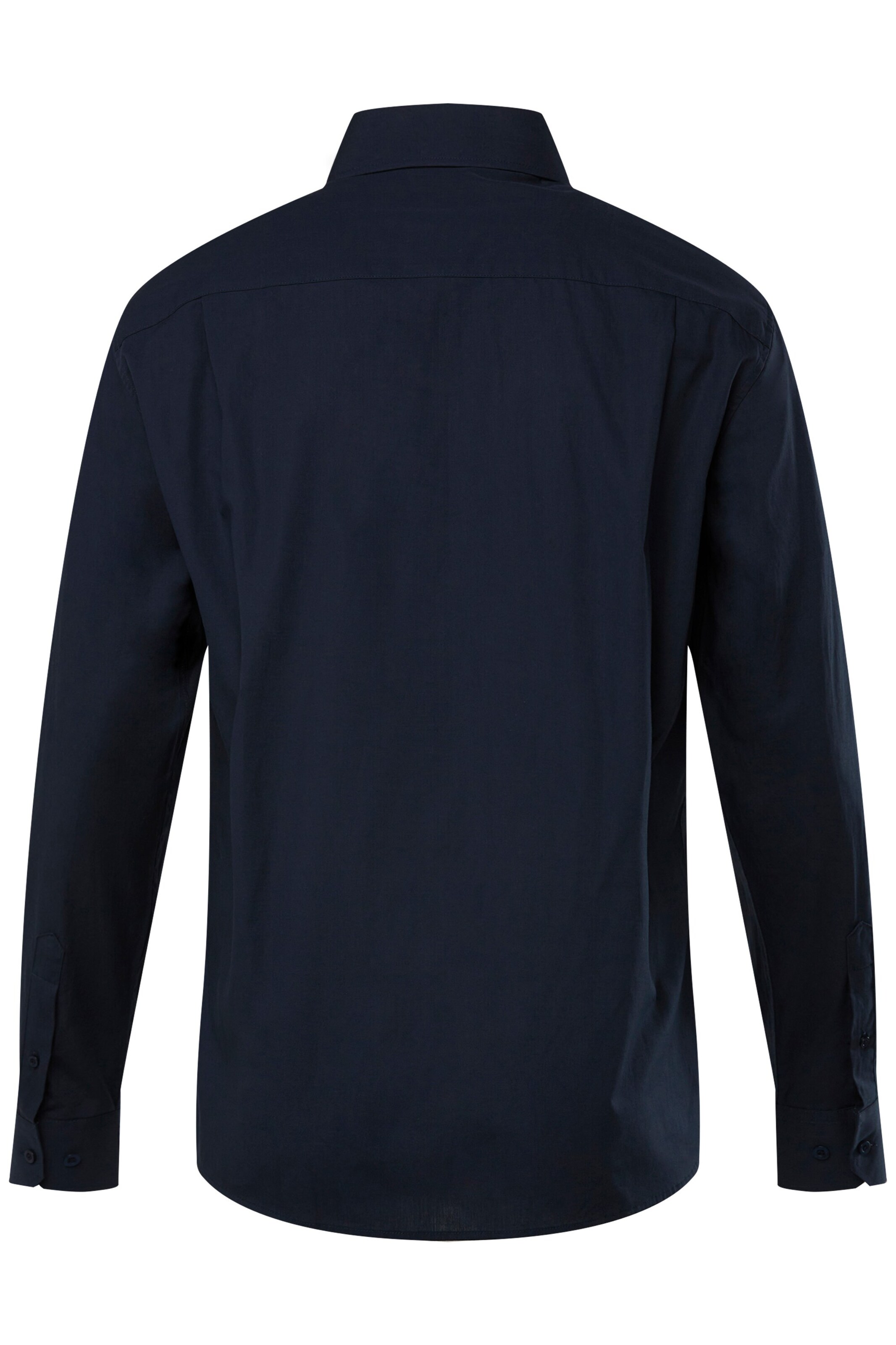 Men Plus Comfort fit Button Up Shirt in Blue