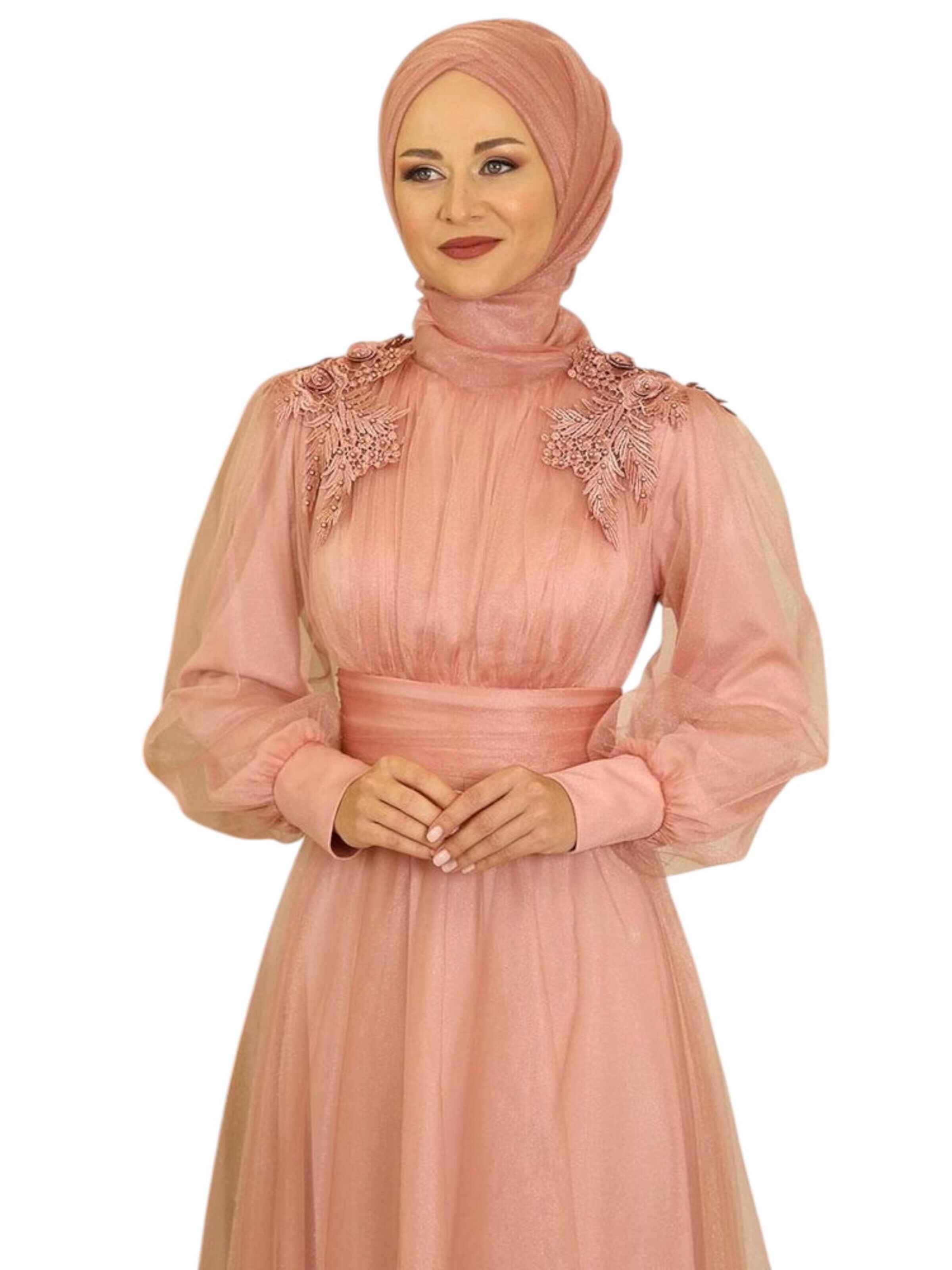 Robe de soirée 'MINEL' fashionshowcase en rose