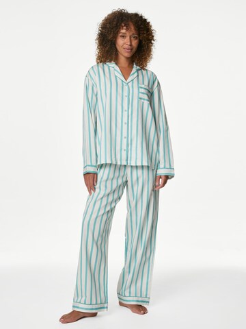 Marks & Spencer Pyjama in Blauw: voorkant