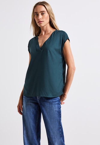 STREET ONE Bluse in Blau: Vorderseite