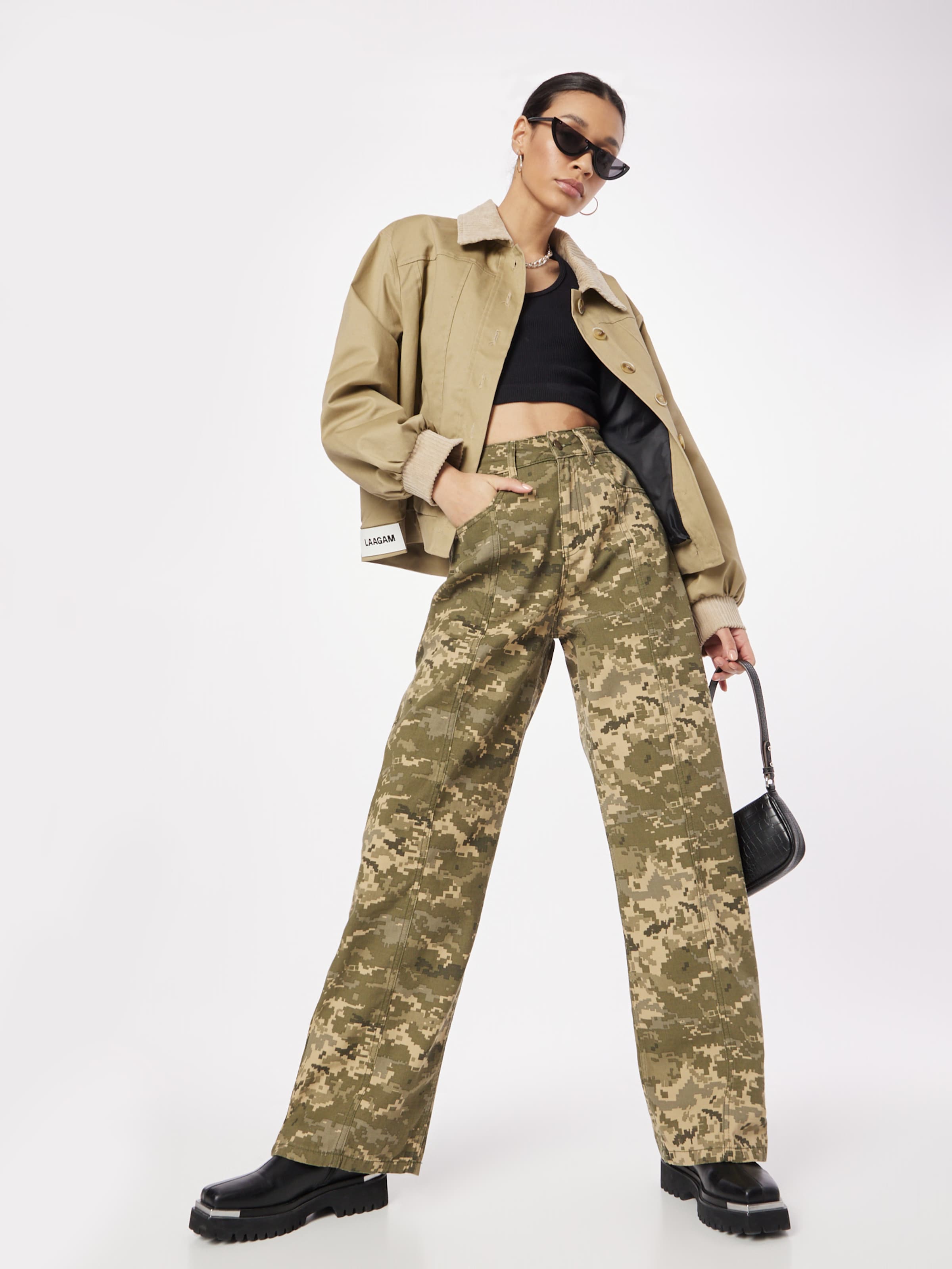 HOT Womens Zara Camo Joggers Nasty Gal Camo Cargo Pants