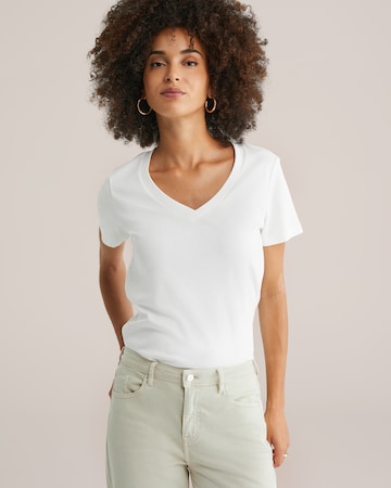 WE Fashion T-shirt i vit: framsida