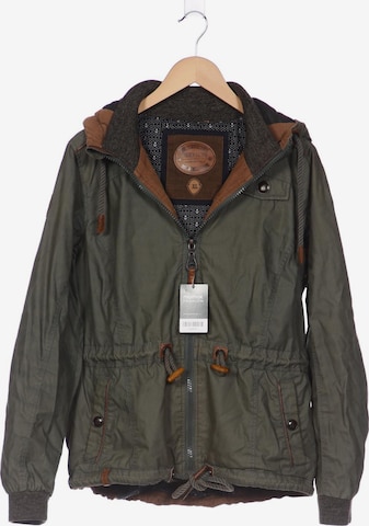 naketano Jacket & Coat in XL in Green: front
