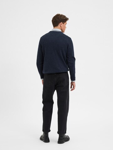 SELECTED HOMME Loosefit Jeans i svart