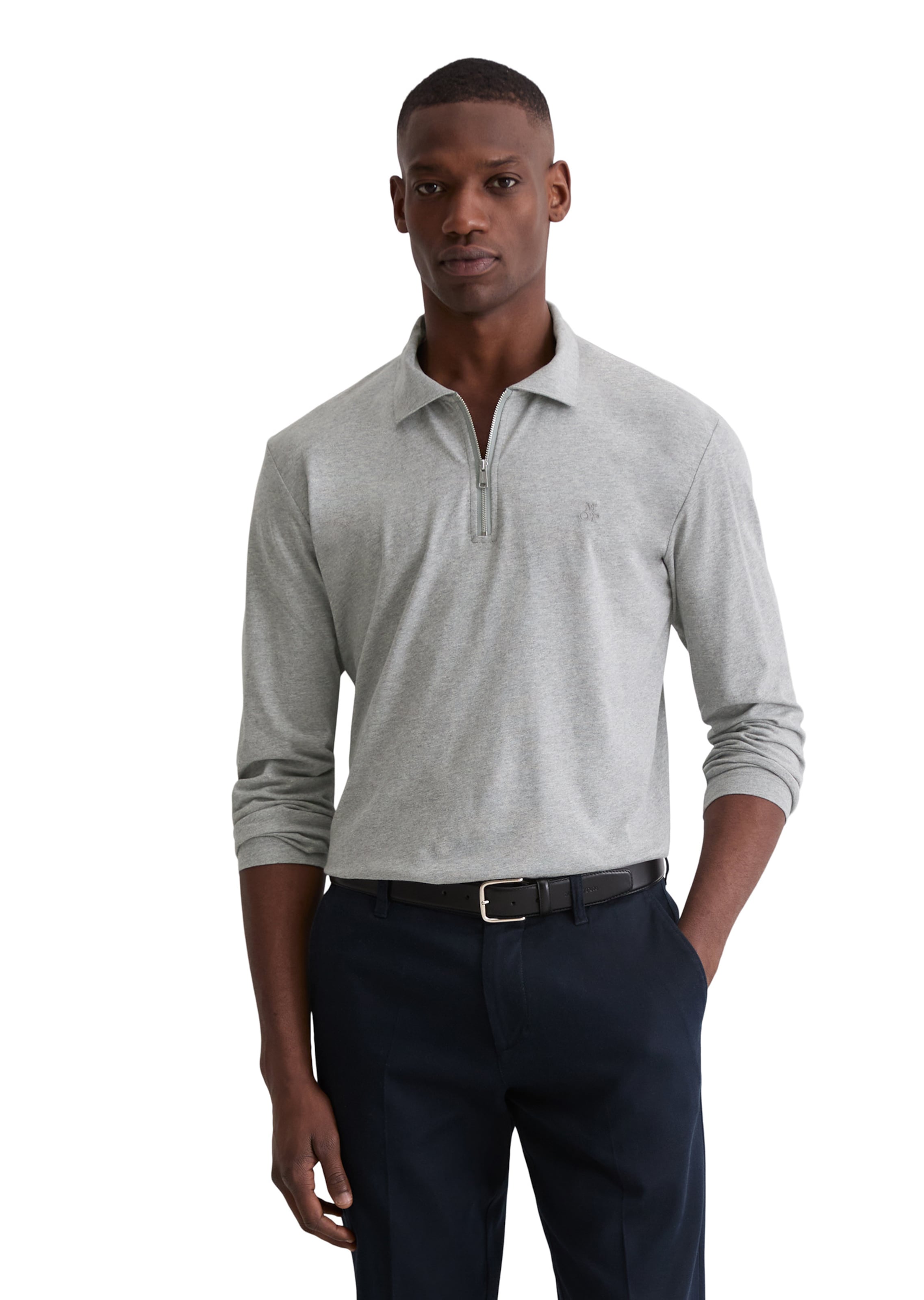 Marc O'Polo Shirt 'DfC' in Grey: front