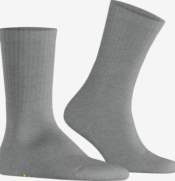 FALKE Run Rib Crew in Grau: Vorderseite
