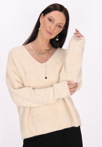Pullover di Usha in beige: frontale