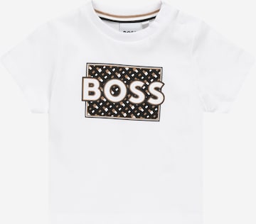 BOSS Kidswear Majica | bela barva: sprednja stran