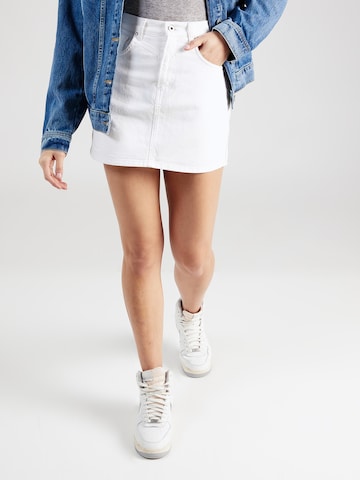 Jupe 'RACHEL' Pepe Jeans en blanc : devant