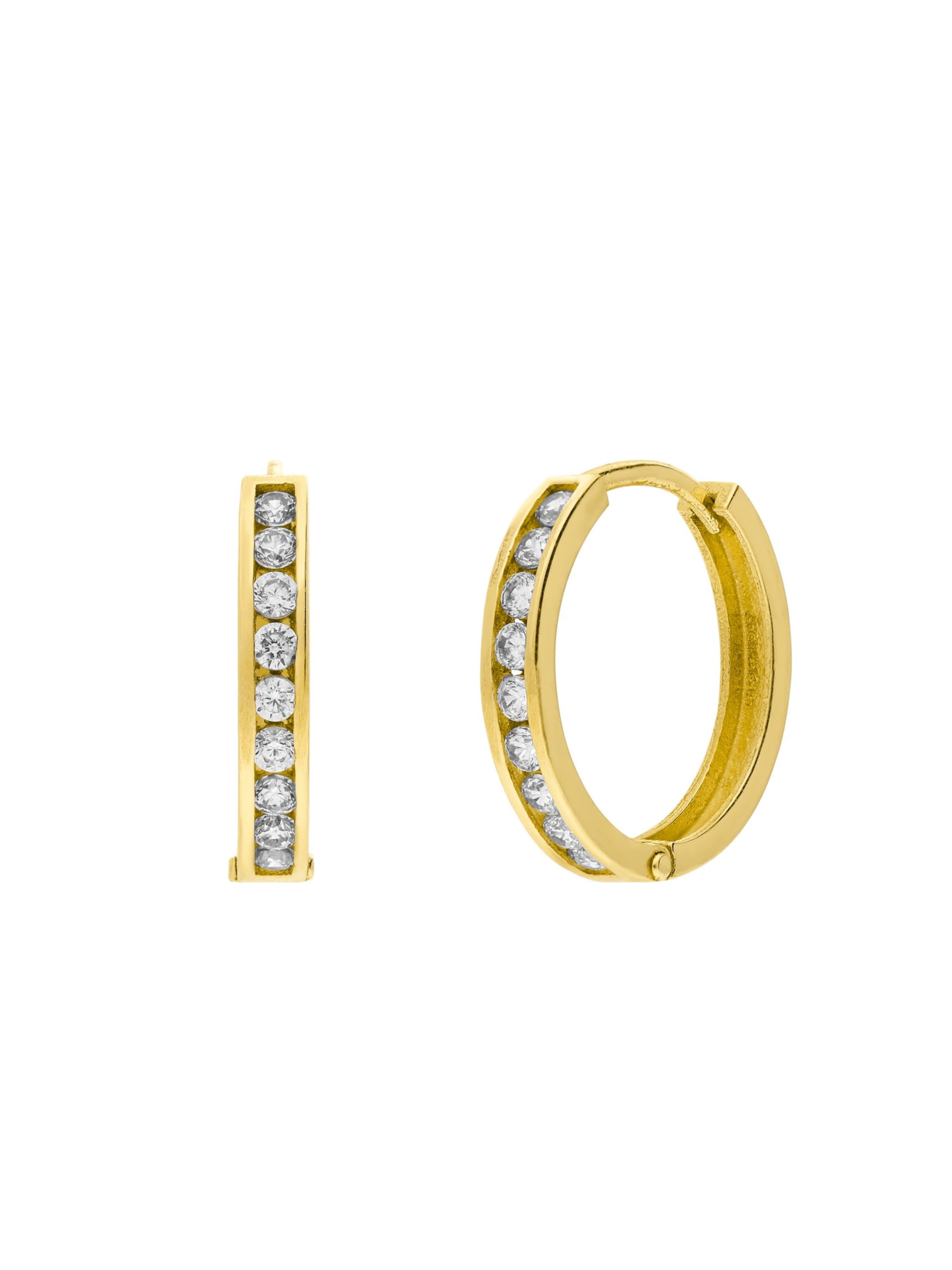 Boucles d'oreilles 'Statement' Lucardi en or : devant
