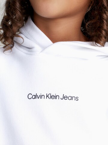 Calvin Klein JeansSweater majica - bijela boja