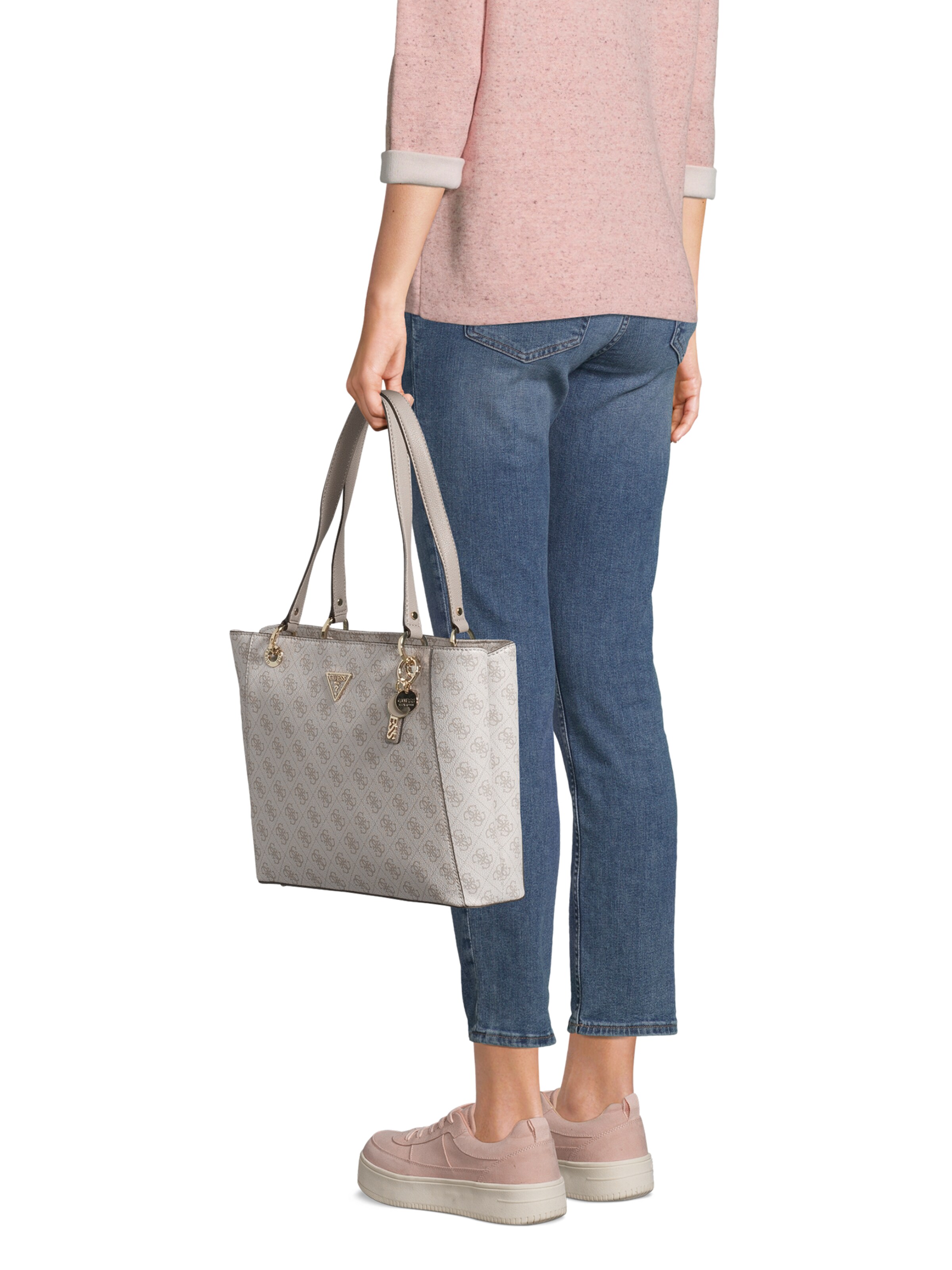 GUESS Шоппер 'NOELLE II TOTE' в Бежевый: спереди