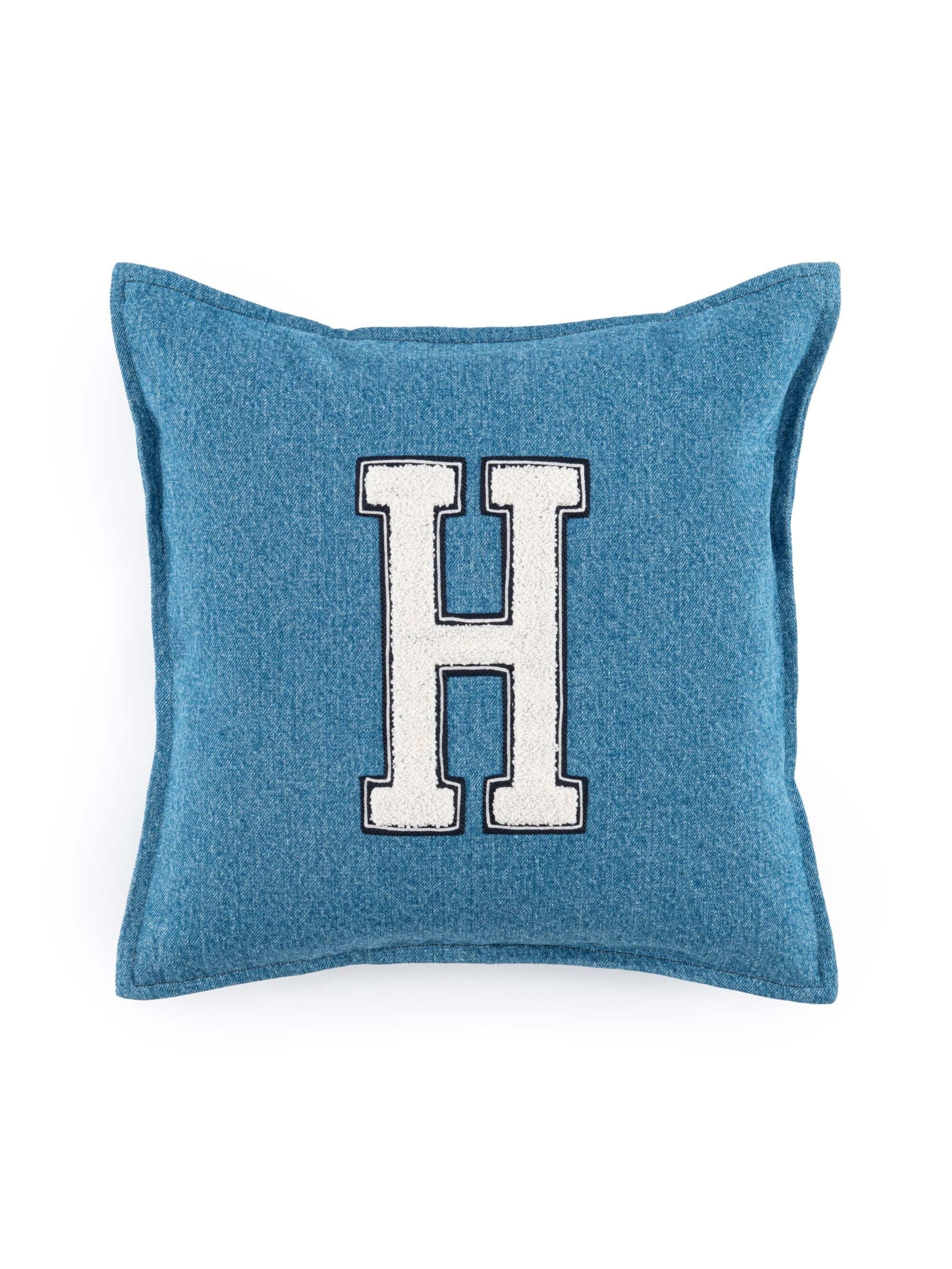 TOMMY HILFIGER Pillow 'LOOP' in Blue: front