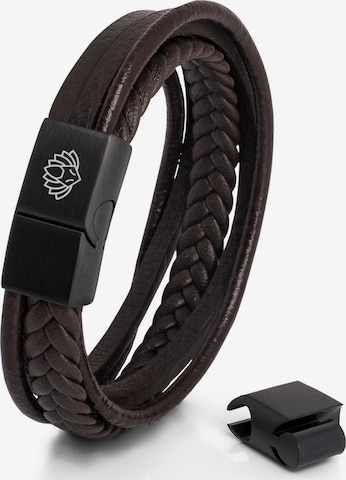 Akitsune Armband 'Pax' in Braun: Vorderseite