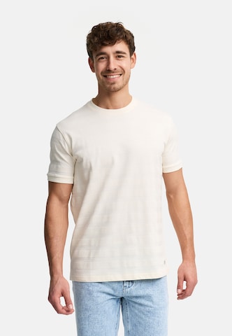 INDICODE JEANS Shirt ' INKile ' in Wit: voorkant