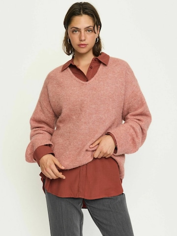 Soft Rebels Pullover 'SRAllison' i pink: forside