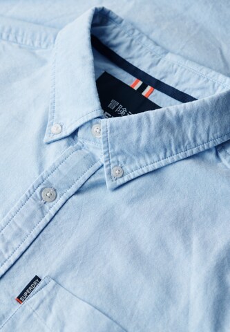 Superdry Regular fit Button Up Shirt in Blue