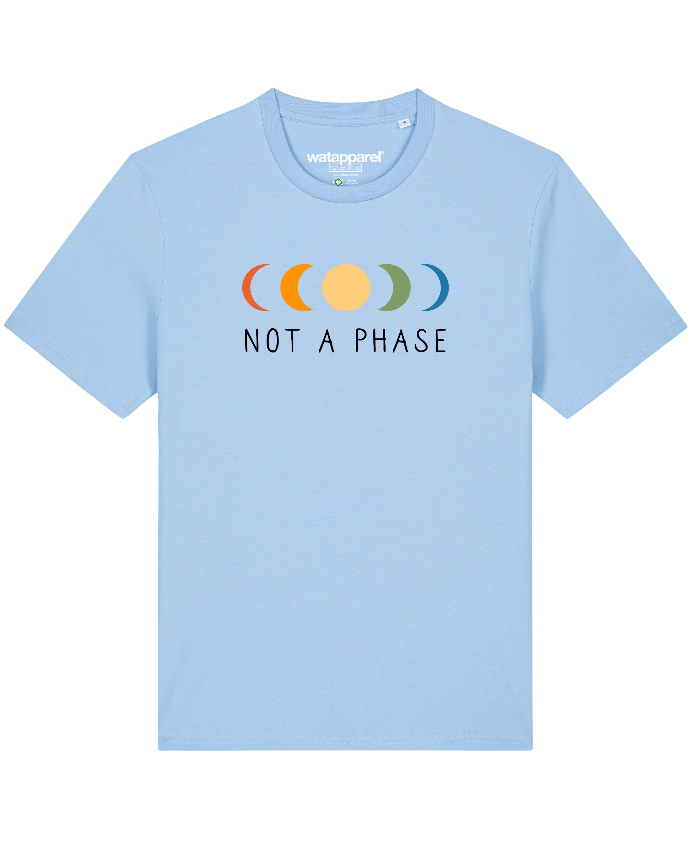 Watapparel Shirt ' Not a Phase ' in Blauw: voorkant