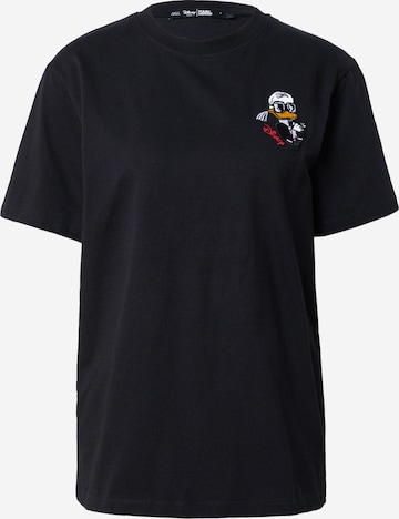 Karl Lagerfeld Shirt 'Klxdisney' in Zwart: voorkant
