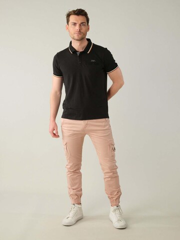Deeluxe Poloshirt 'Drexler' in Schwarz
