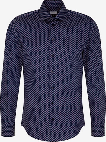 Coupe slim Chemise business SEIDENSTICKER en bleu : devant