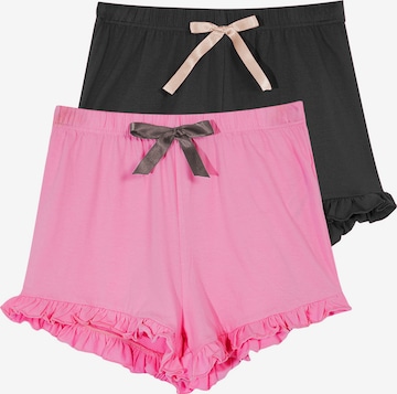 TrendyolPidžama hlače - siva boja: prednji dio