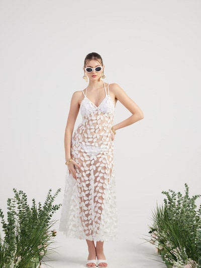 HOLLY LOLLY Kleid in 40 in weiß, Produktansicht