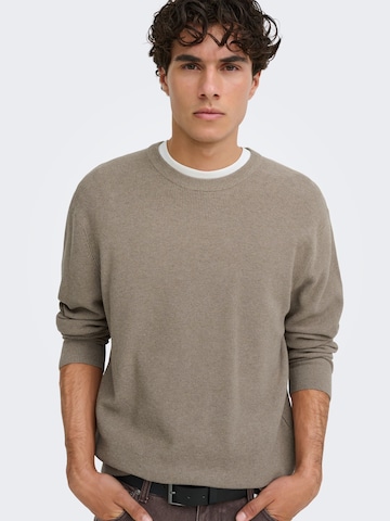Pullover di Only & Sons in beige: frontale