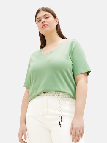 T-shirt Tom Tailor Women + en vert